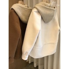  헬렌 간절기 코트 여성아우터 가을 봄 자코후드자켓 R