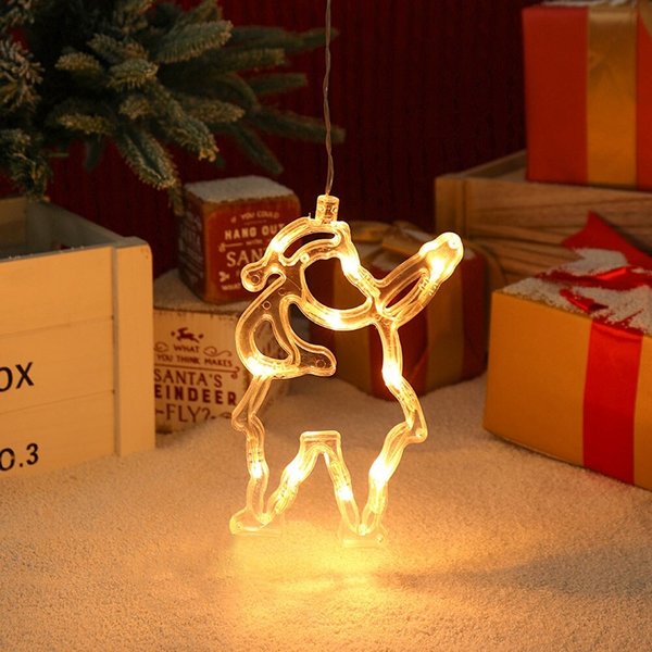 감성 LED 산타 장식전구 크리스마스 행잉 창문조명