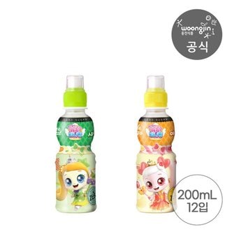 웅진식품 캐치티니핑 제로 2종 (애플망고/샤인머스캣) 200mL 12개 택1