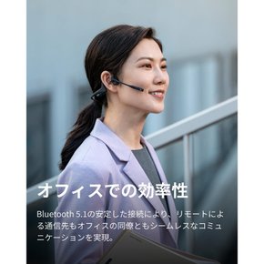 Shokz OpenComm 2 공식 스토어 정규품] 뮤트 버튼 추가 골전도 이어폰 통화 전용 급속 충전