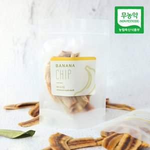 친환경팔도 [생산자직송] 달콤쫀득한 제주 무농약 바나나칩 말랭이 1봉