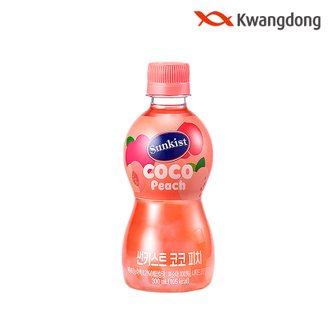 광동 [정상가29800][무료배송] 썬키스트 코코 피치 300ml 24입