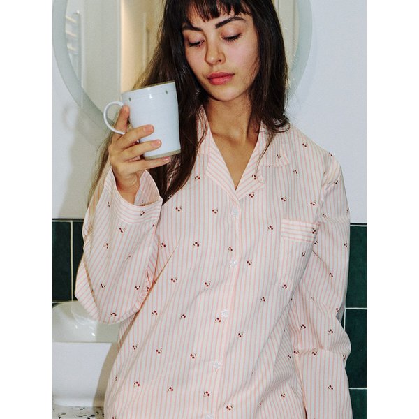 (uni) 쉐리 코튼블렌드 긴팔 잠옷 세트 2colors