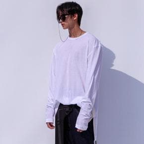 [THIRD] GAUZE LONGSLEEVE T-SHIRT_화이트 (S8937180)