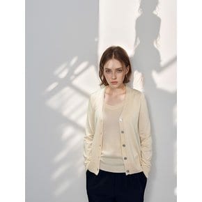 24SS Callaite V-Neck Knit Cardigan - LIGHT BEIGE (4COLOR)