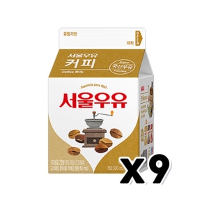 서울우유 커피우유 팩음료 300ml x 9개