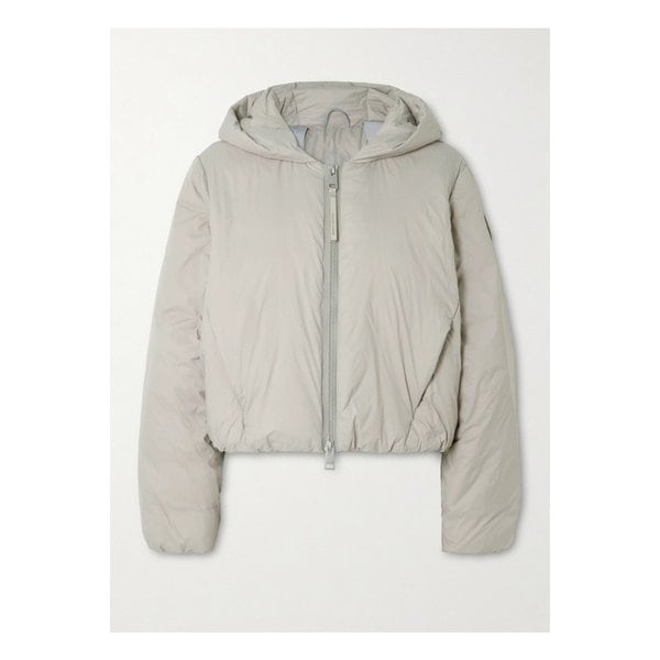 엘바 크롭 패딩 셸 다운 재킷 스톤 46376663162931374