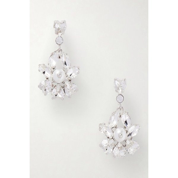 하트블룸 실버톤 크리스탈 레진 귀걸이 46376663163027654