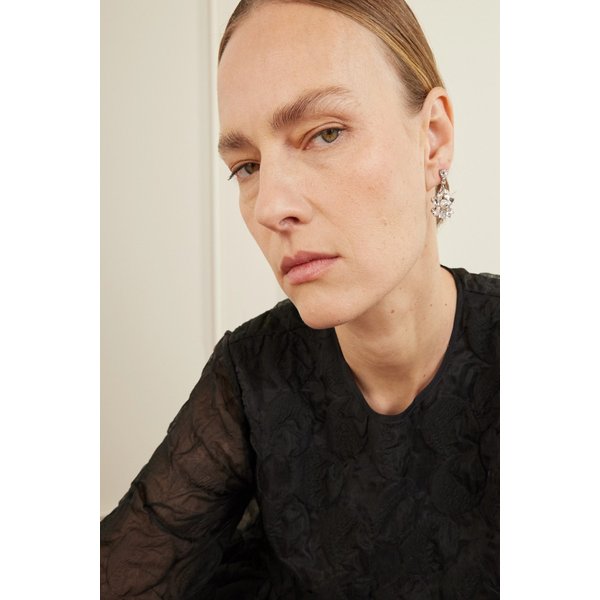 하트블룸 실버톤 크리스탈 레진 귀걸이 46376663163027654