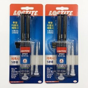 미성실란트/록타이트 5분 인스턴트 에폭시주사기 14ml