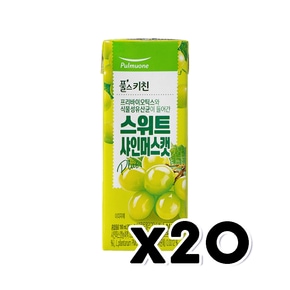 풀무원 스위트 샤인머스캣 주스 팩음료 190ml x 20개