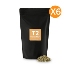 T2 티투 레몬그라스 진저 루즈 리프 과일차 리필 250g X6