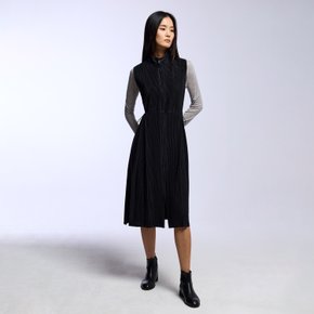 인벌티드 플리츠 집업 롱 베스트_PPVTF025001