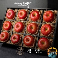 [배송일해피콜][직접배송]친환경포장 특품 사과 과일선물세트 (사과12과 - 5kg) / 실크보자기 포장+노리개 증정