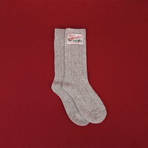 VINTAGE LABEL SOCKS GRAY