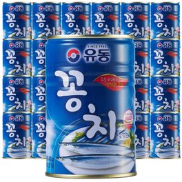  유동 꽁치 통조림 400g x 24캔(대박스)