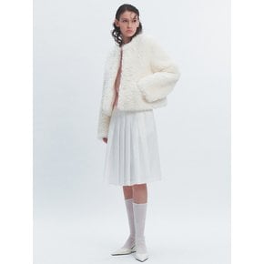 ROZE SHEARING JACKET WHITE