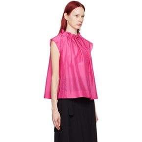 핑크 더 매지션 탱크탑 THE MAGICIAN TOP - WW COTTON SILK CERISE