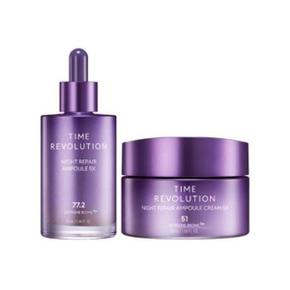 미샤] 타임 레볼루션 나이트 리페어 앰플 70ml 1개+크림 50ml 1개