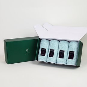 송월타올 1퍼센테이지 블랙라벨 민트솝 항균200g 타올 4P 선물세트