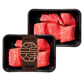 [냉장] 1++등급 한우 홍두깨살 300g+300g 투뿔한우 국거리용 수육 장조림용 육전 소고기 (근내지방도 7이상)