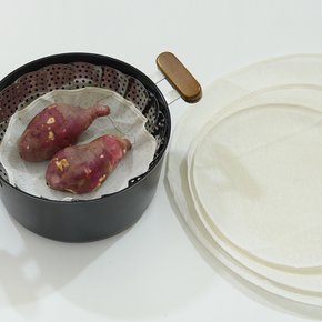 한국산 천연삼베 찜보자기 원형 중 육수 다시망 면보