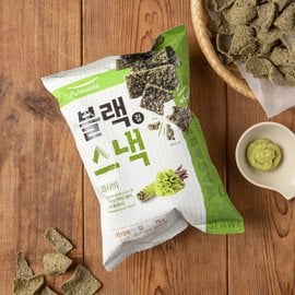 풀무원 블랙 김스낵 와사비 (75g)