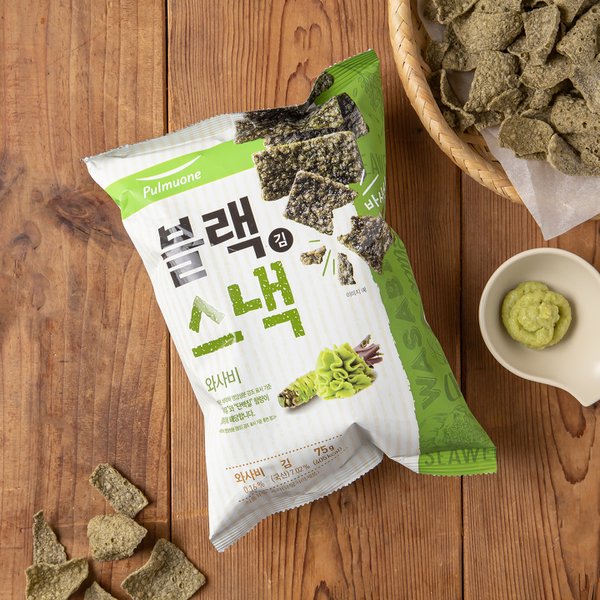 블랙 김스낵 와사비 (75g)