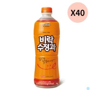 팔도 비락 수정과 대용량 탕비실 음료 1.5L 40개