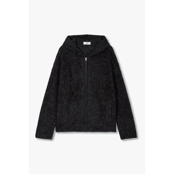 헤어리 집업 포인트 후디 가디건 9105451112085