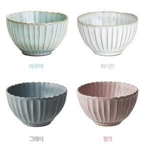 폰다코 스트라이프 라운드볼(면기) 색상 택 1 (아쿠아/화이트/그레이/핑크)