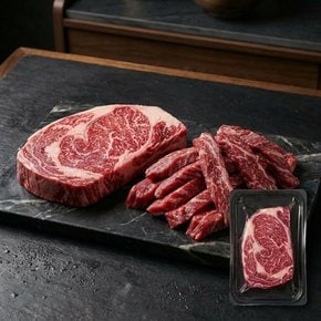 1++ 명품 청정 제주 한우 투뿔 600g 등심 제비추리 모듬세트 구이용 세트 HHJ6/1++등급(근내지방도7)이상