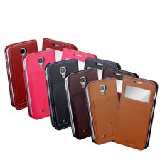 Galaxy S4 Real Leather View 천연가죽 다이어리 - View Case