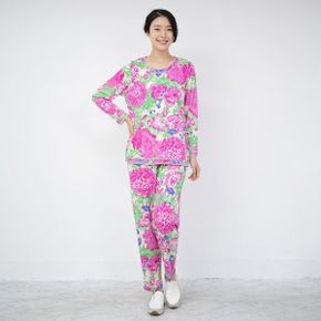 엄마옷 수국 면 상하세트 홈웨어 MQG128657 마담 미시 중년여성 빅사이즈 할머니.._P435532811