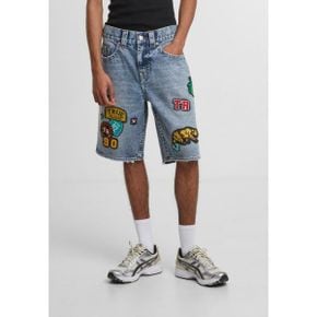 True Religion 트루 종교 보비 스넬 플랩 없음 패치 - 데님 반바지 파랑 6692687