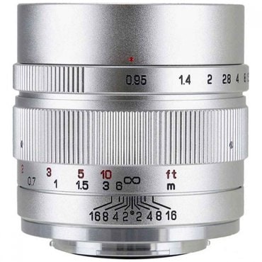  ZHONG YI OPTICS 카메라 렌즈 35mm F0.95 II 스피드마스터 실버 (캐논 EF-M/싱글 포커스 렌즈)