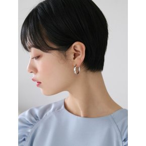 flat ring earrings (2colors)