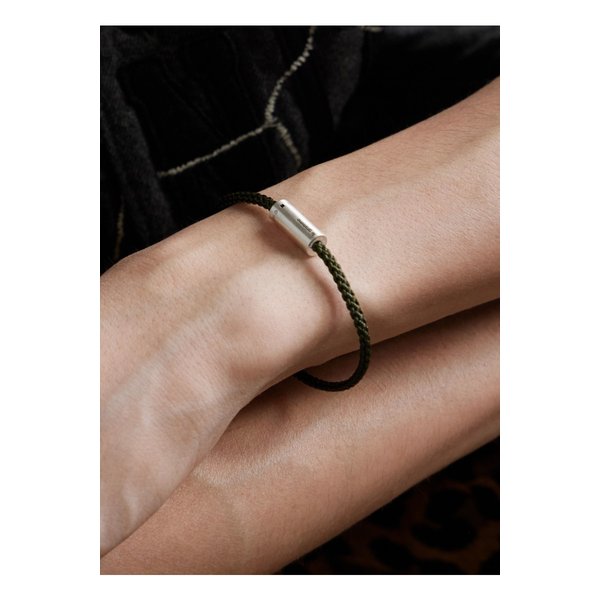 나토 스털링 실버 코드 케이블 브레이슬릿 7g 블랙 46376663162913254