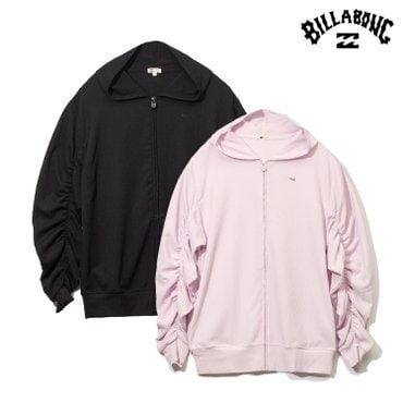 빌라봉 여성 후드 집업 래쉬가드 UTILITY STRIPED CREPE ZIP PARKA (WF11RZ118)