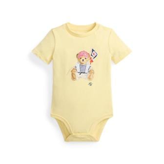 폴로 랄프 로렌 랄프 로렌 베이비 남아 폴로 베어 코튼 저지 바디수트(CWPOOPCI1M20176700)