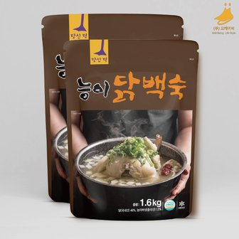  당신덕 능이 닭백숙 능이버섯 오리뼈 육수 냉동제품 1.6kg 2팩