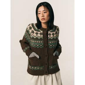 AR_Jacquard knitted cardigan jacket