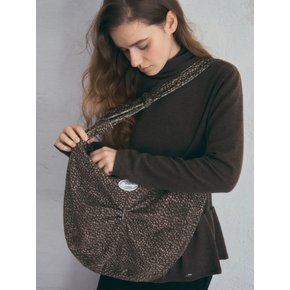 Flower Quilting Padding Bag_Brown(O25-ACC10)