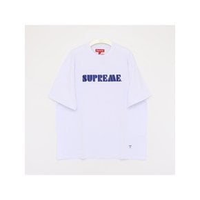 [까르피]슈프림 24SS SS24KN59 WHITE 스텐실 반팔티