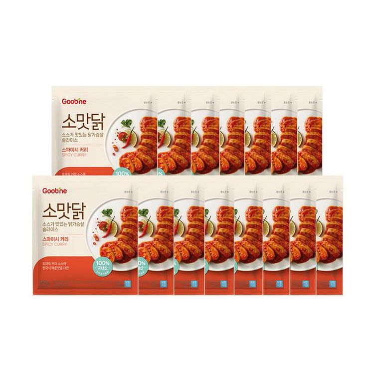 굽네 소스가 맛있는 닭가슴살 소맛닭 스파이시커리 120G 15팩, 믿고 사는 즐거움 Ssg.Com