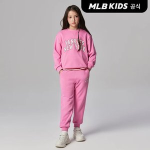 MLB키즈 (공식)24SS 바시티 맨투맨 세트 NY (D.Pink) 7AS2V0241-50PKD