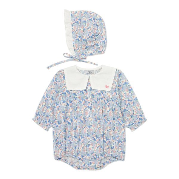 [여주점] [오프라벨 여주점] 블루독베이비 (BL) 블루플라워 바디슈트 (45113-604-03)