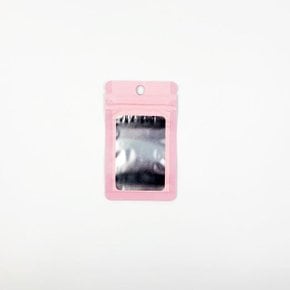 포장용 핑크 반투명 컬러 지퍼백(6cm X 10cm)