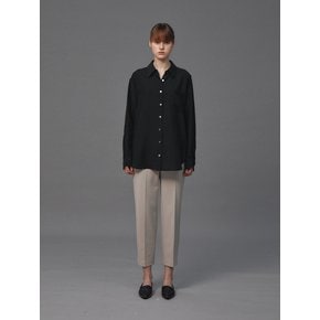 SILKY BASIC SHIRT (BLACK)