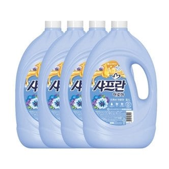 세제혁명 샤프란 섬유유연제 프레쉬아로마3.1L x 4개